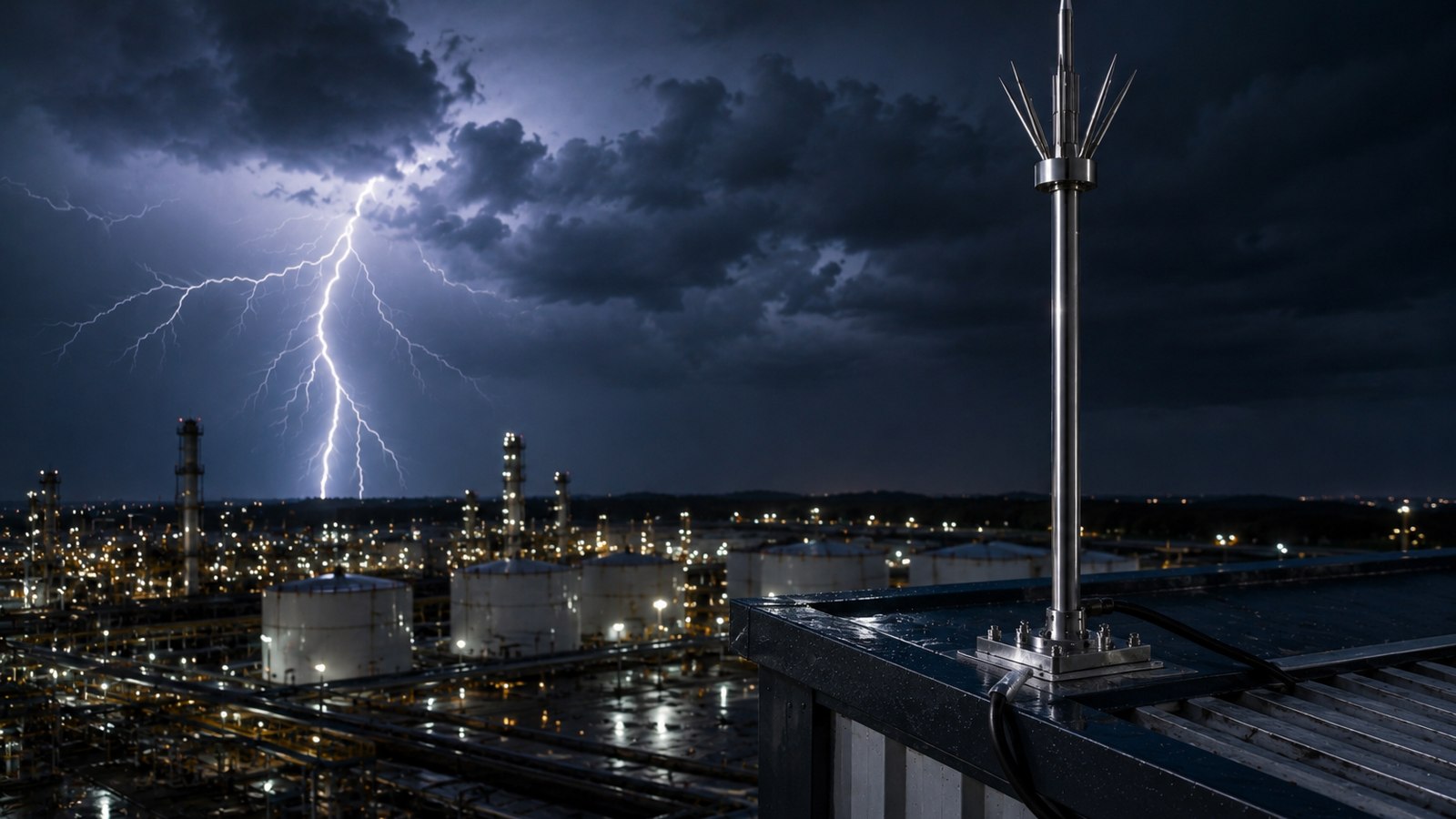 Industrial lightning protection